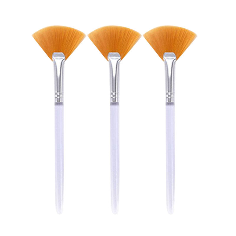 Portable Soft Fan Makeup Brush Tool for Face