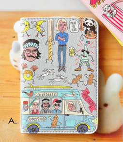 Novelty Passport Organizer Wallet for Travel Essentials