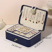 Multilayer Jewelry Organizer Case for Travel and Display