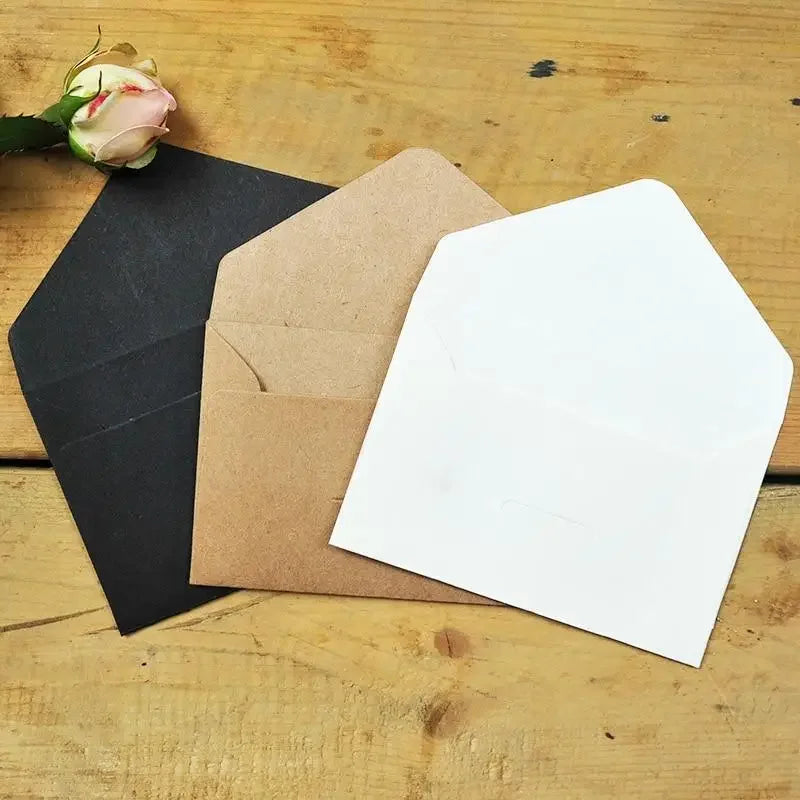Vintage Style Small Craft Paper Envelopes for Storage
