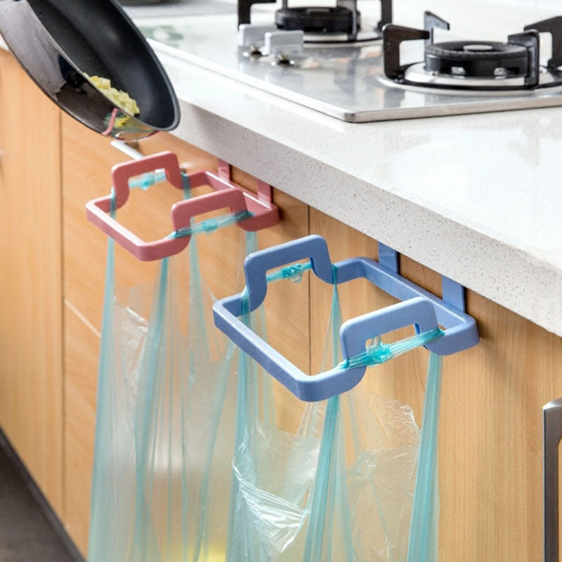 Hangable Kitchen Cabinet Door Trash Bag Organizer