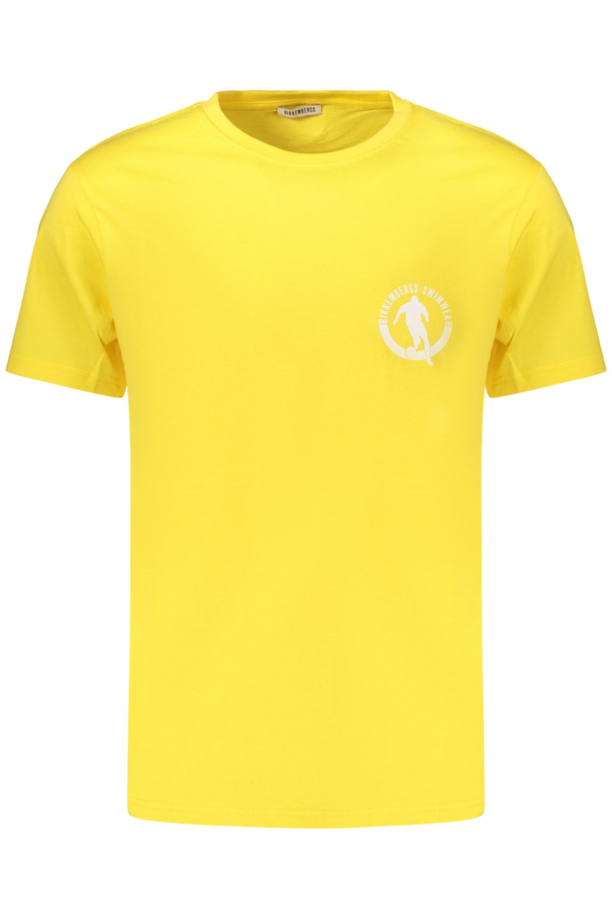 BIKKEMBERGS MEN'S SHORT-SLEEVED T-SHIRT YELLOW