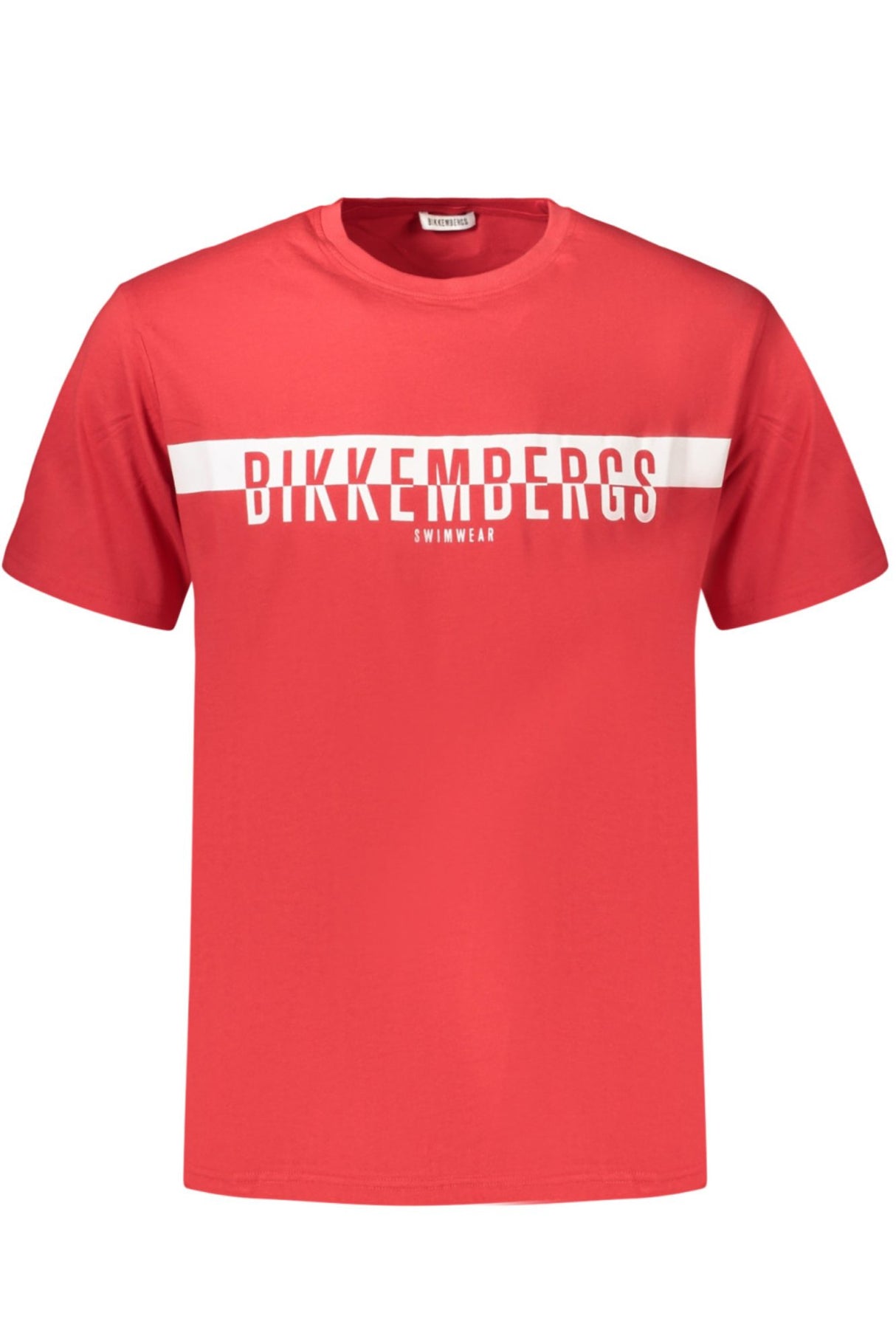 BIKKEMBERGS MEN'S SHORT-SLEEVED T-SHIRT, RED