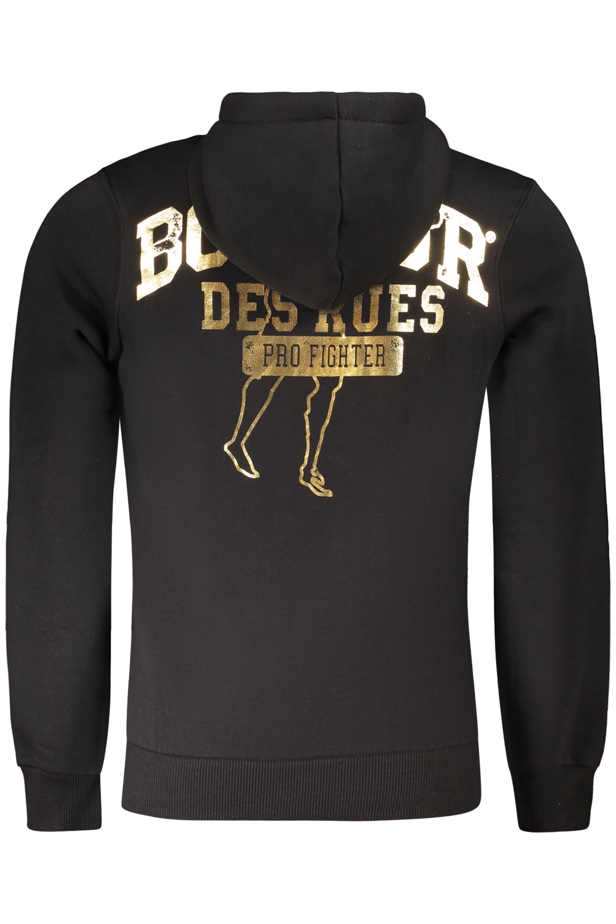 BOXEUR DES RUES BLACK MEN'S ZIPLESS SWEATSHIRT