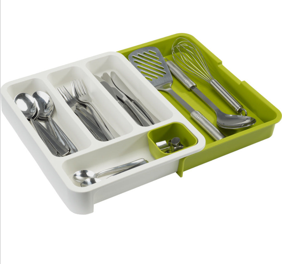Retractable Organizer for Kitchen Drawers