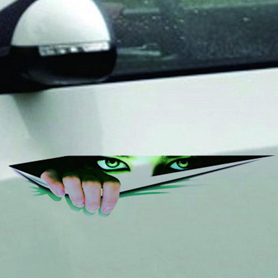 3D Halloween Car Wall Stickers & Decor (Realistic Eyes)