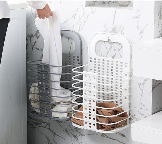 Foldable Laundry Basket for Home Storage (Bathroom Use)