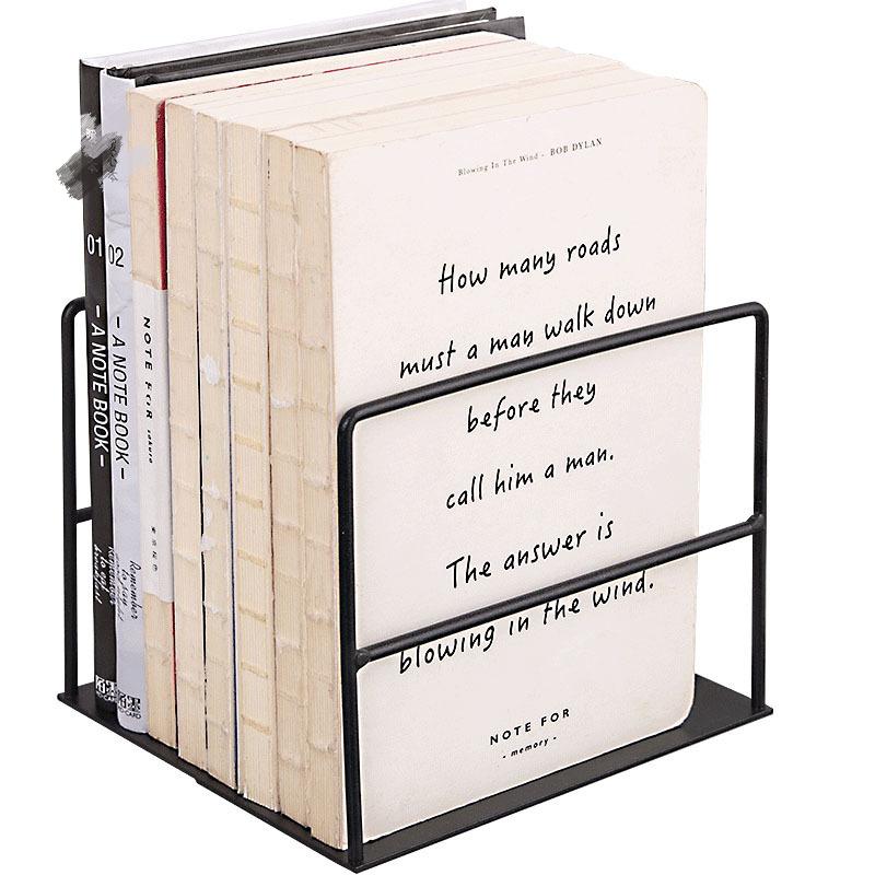 Creative Wrought Iron Book Stand and Bookend Storage