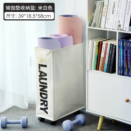 Yoga Mat Storage Organizer with Large Racket Basket