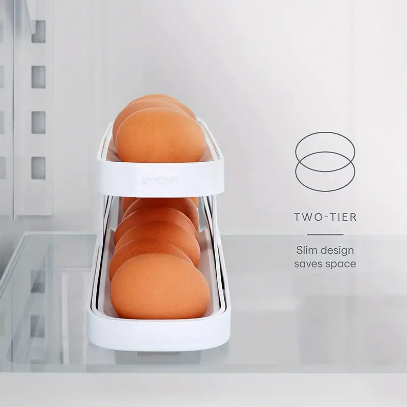 1pc Plastic Egg Holder for Fridge Storage Organizer