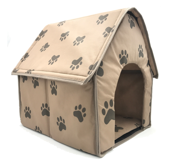 Pet Bed with Paw Print Design for Dogs and Accessories