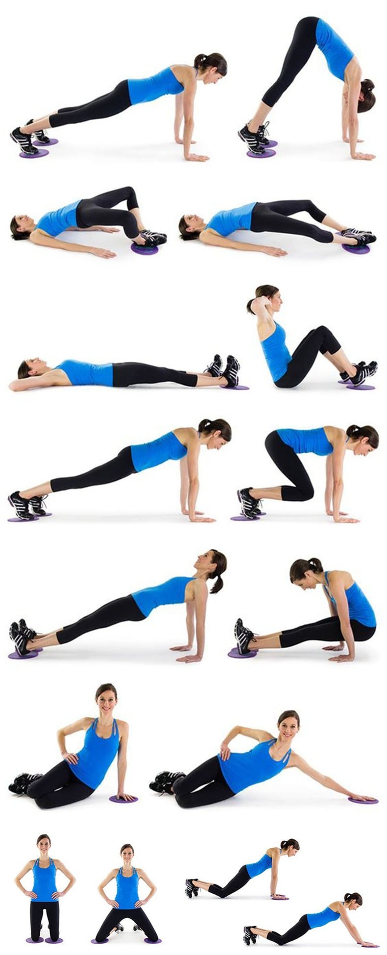 Gliding Discs Fitness Disc Exercise