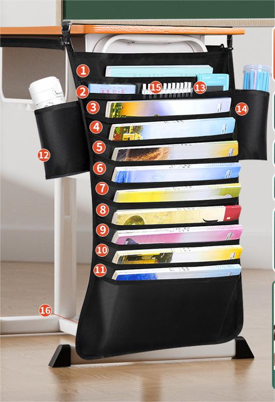 Desk Side Book Storage Bag for Students