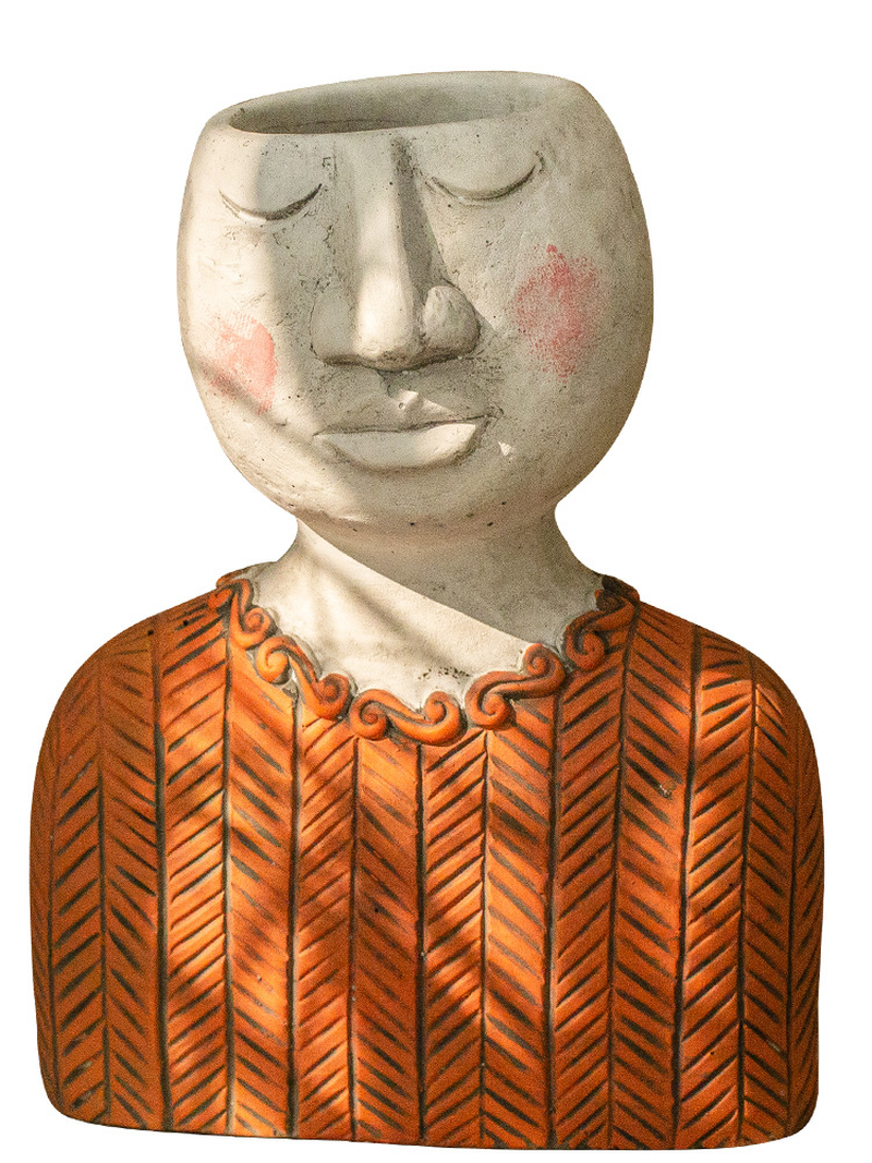 Artistic Portrait Sculpture Planter for Home Decor