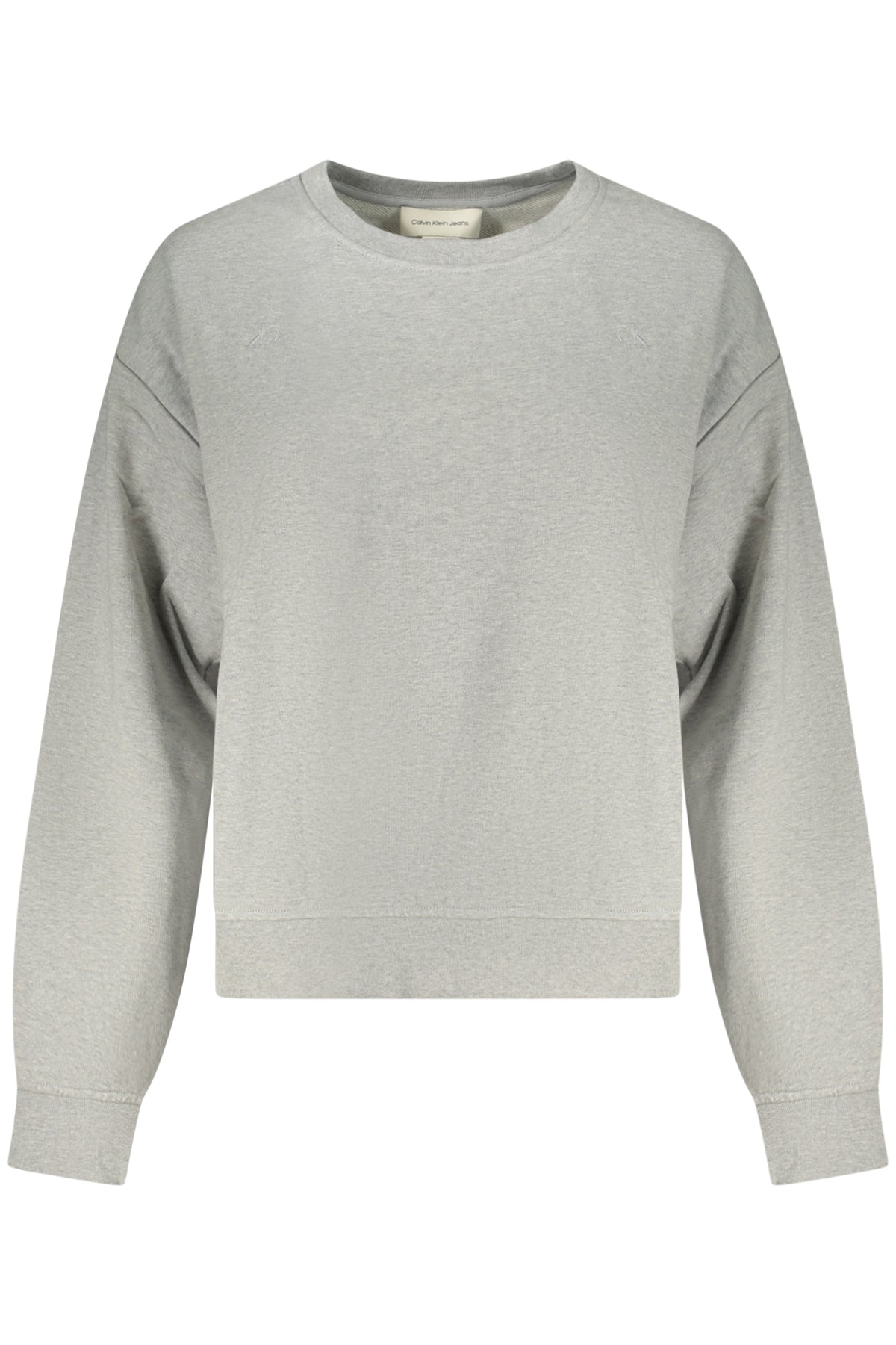 CALVIN KLEIN WOMEN'S GRAY ZIP-UP SWEATSHIRT
