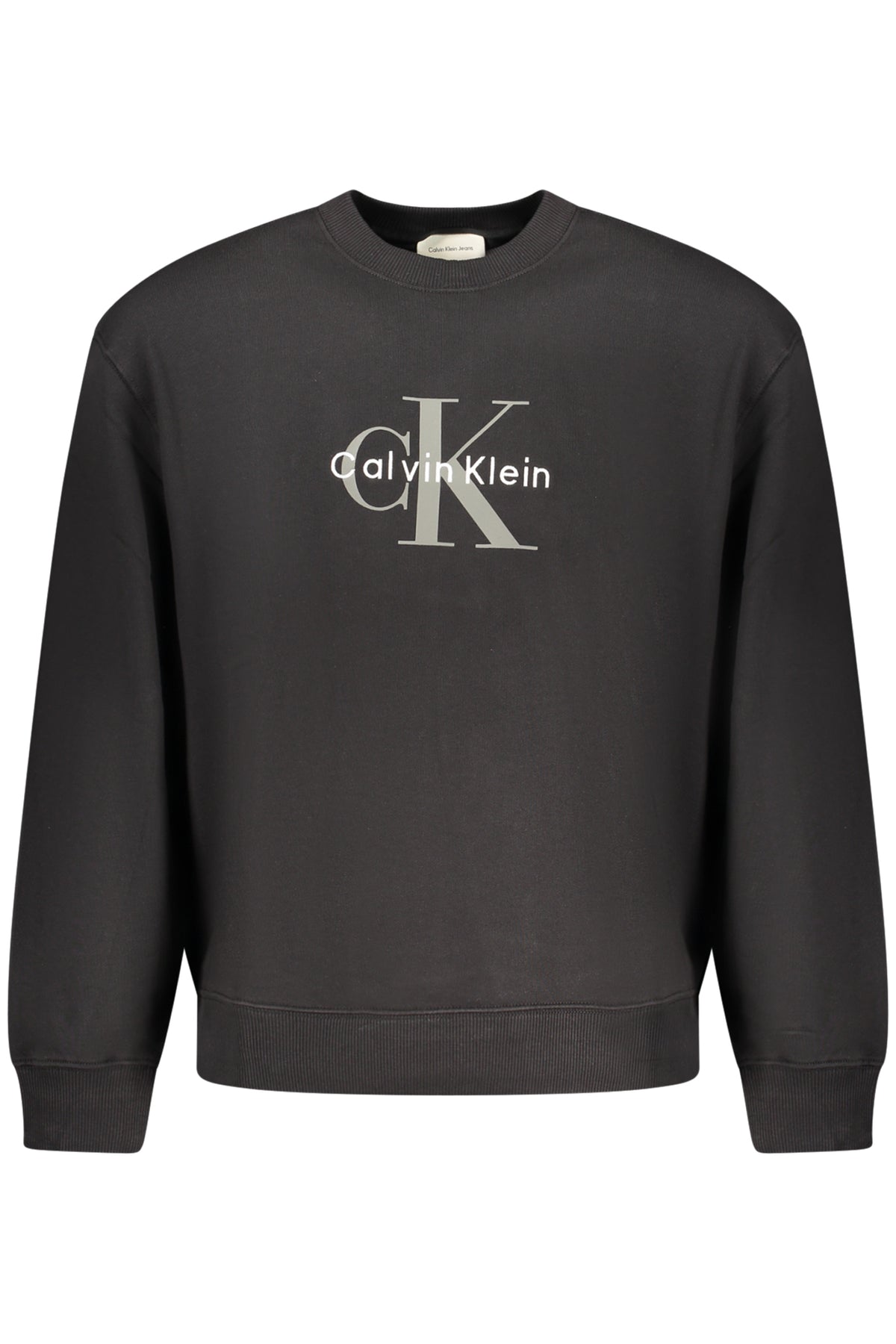 CALVIN KLEIN MEN'S BLACK ZIP-UP SWEATSHIRT