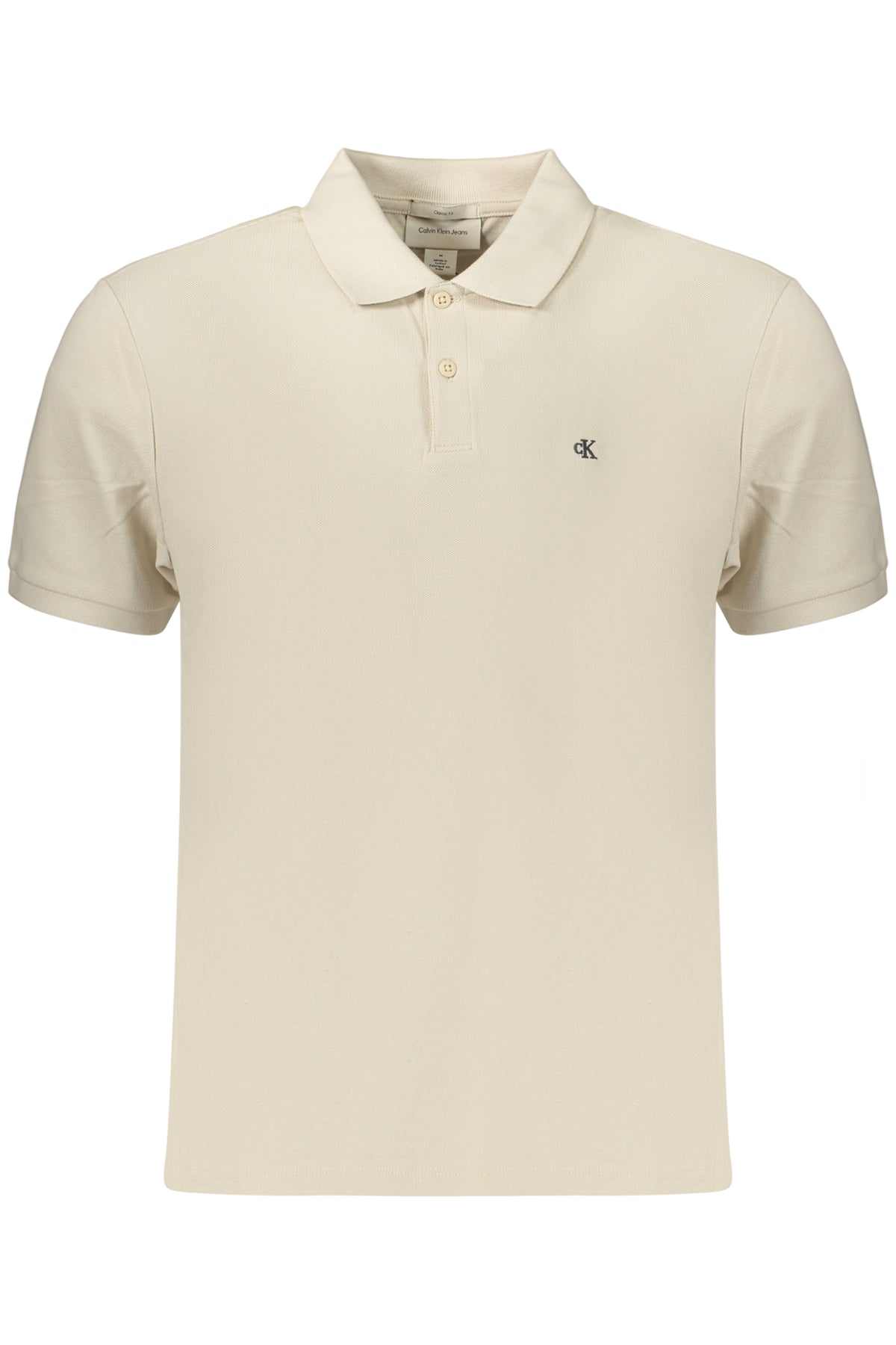 CALVIN KLEIN MEN'S SHORT-SLEEVE POLO SHIRT, BEIGE