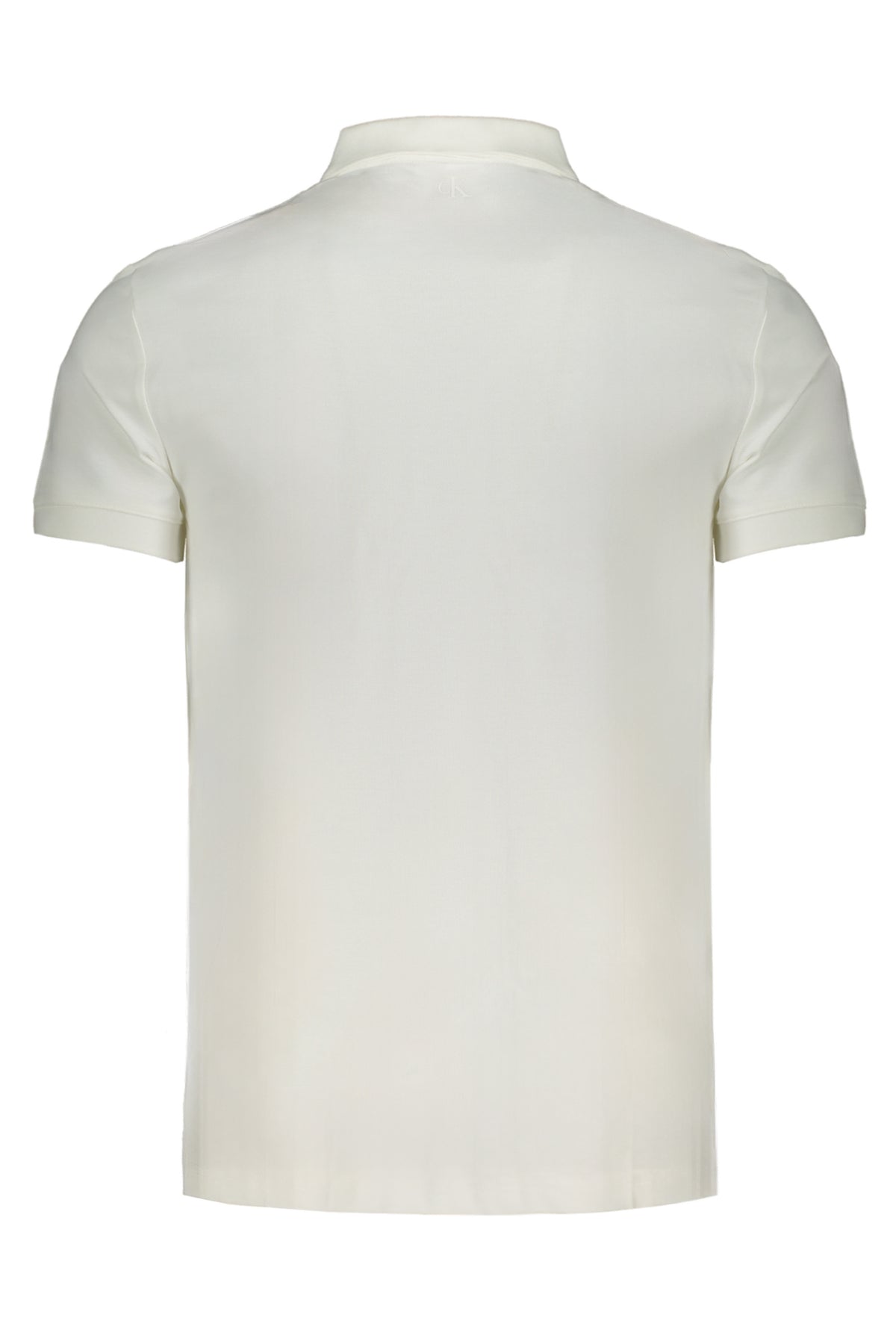 CALVIN KLEIN MEN'S WHITE SHORT SLEEVE POLO SHIRT