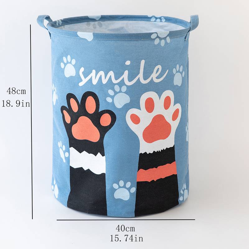 Foldable Laundry Basket and Toy Storage Bucket (1pc)
