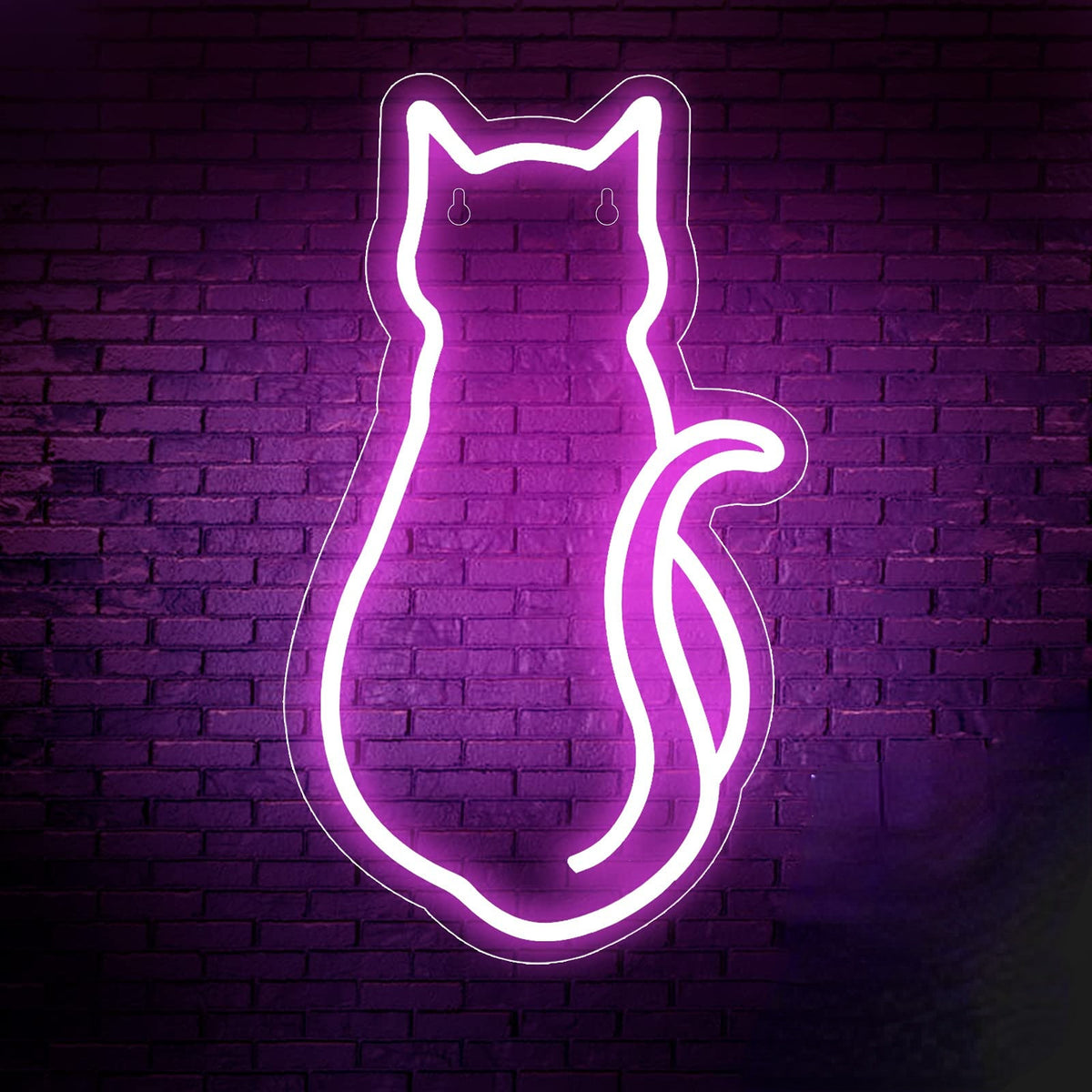 LED Neon Cat Wall Decor for Indoor/Outdoor Lighting