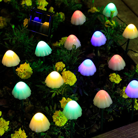 LED Solar Mushroom Lights for Outdoor Garden Decor