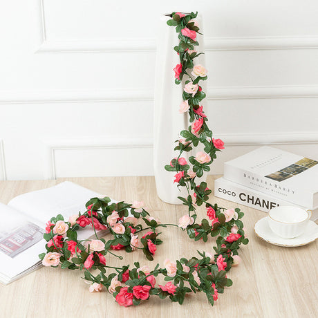 250CM Artificial Rose Garland for Home and Garden Decor