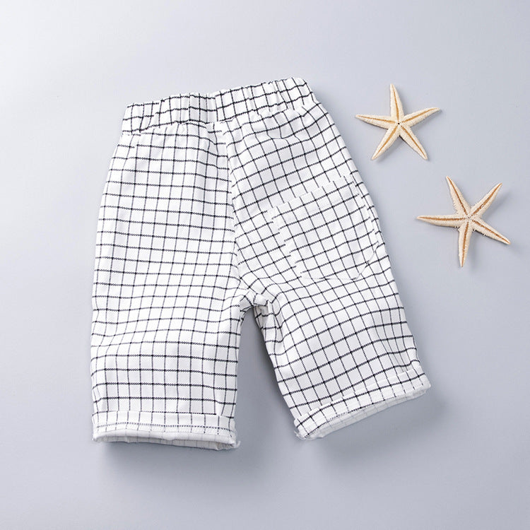 Plaid Shorts for Kids, Summer Casual Children’s Pants