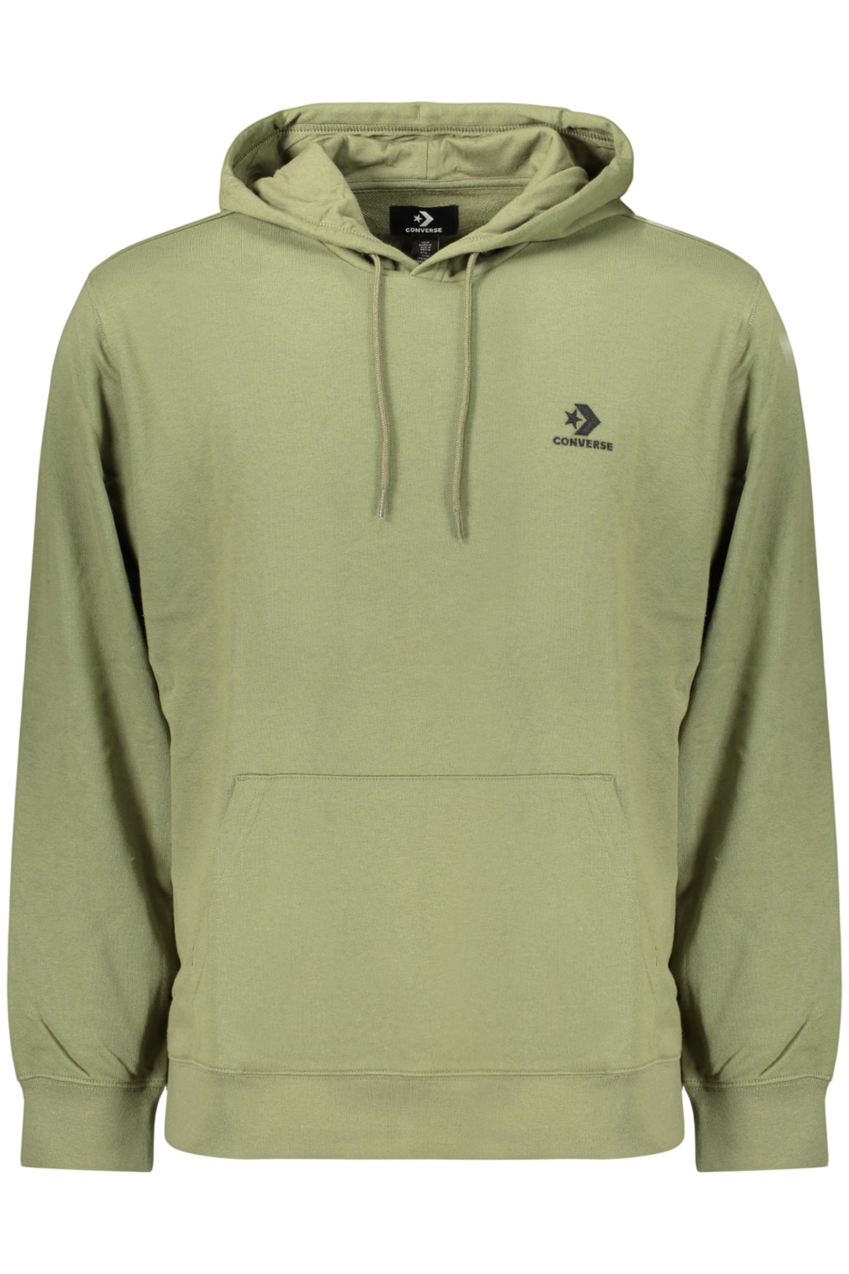 CONVERSE MEN'S ZIP-UP SWEATSHIRT GREEN