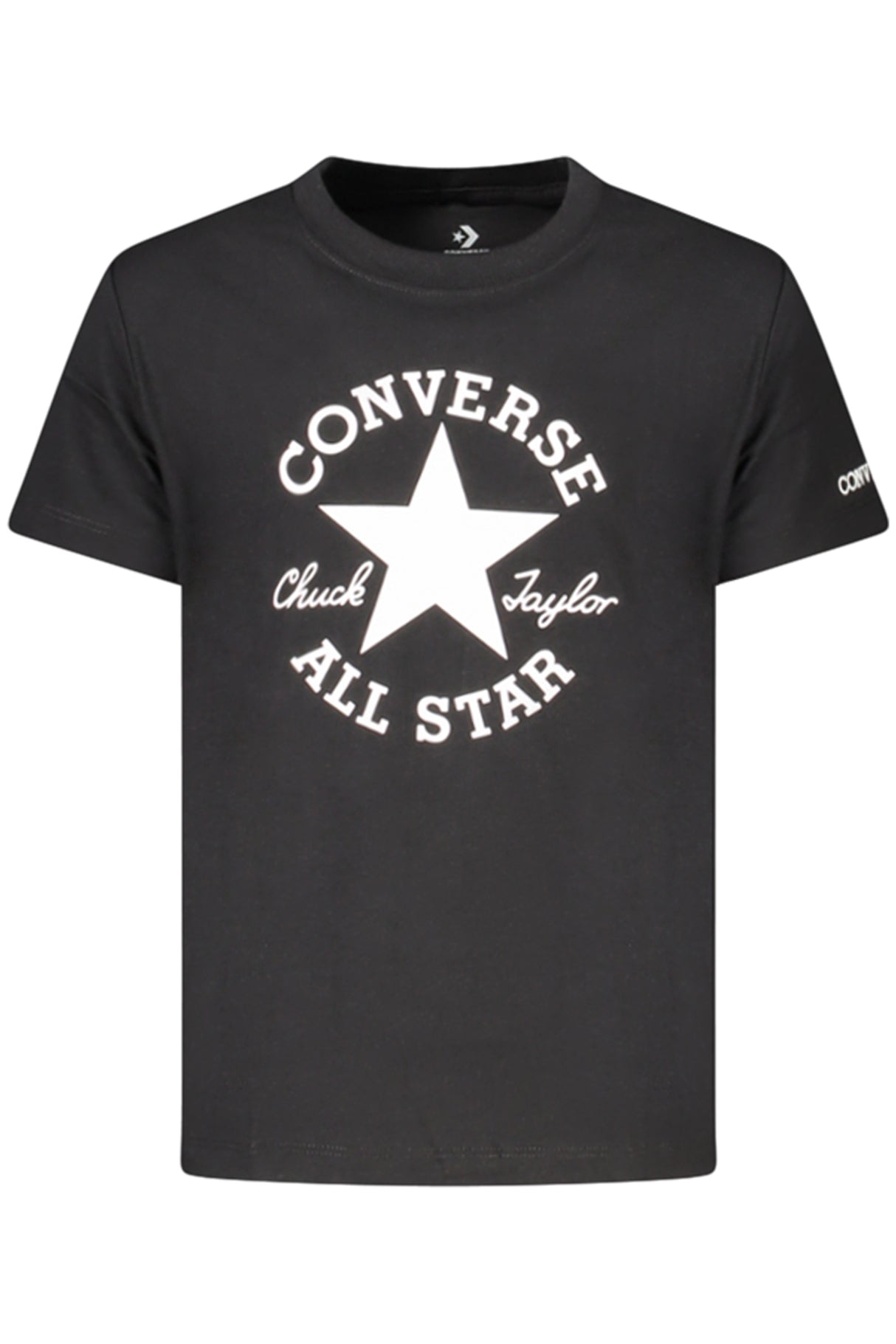 Converse Girls' Short-Sleeved T-Shirt, Black