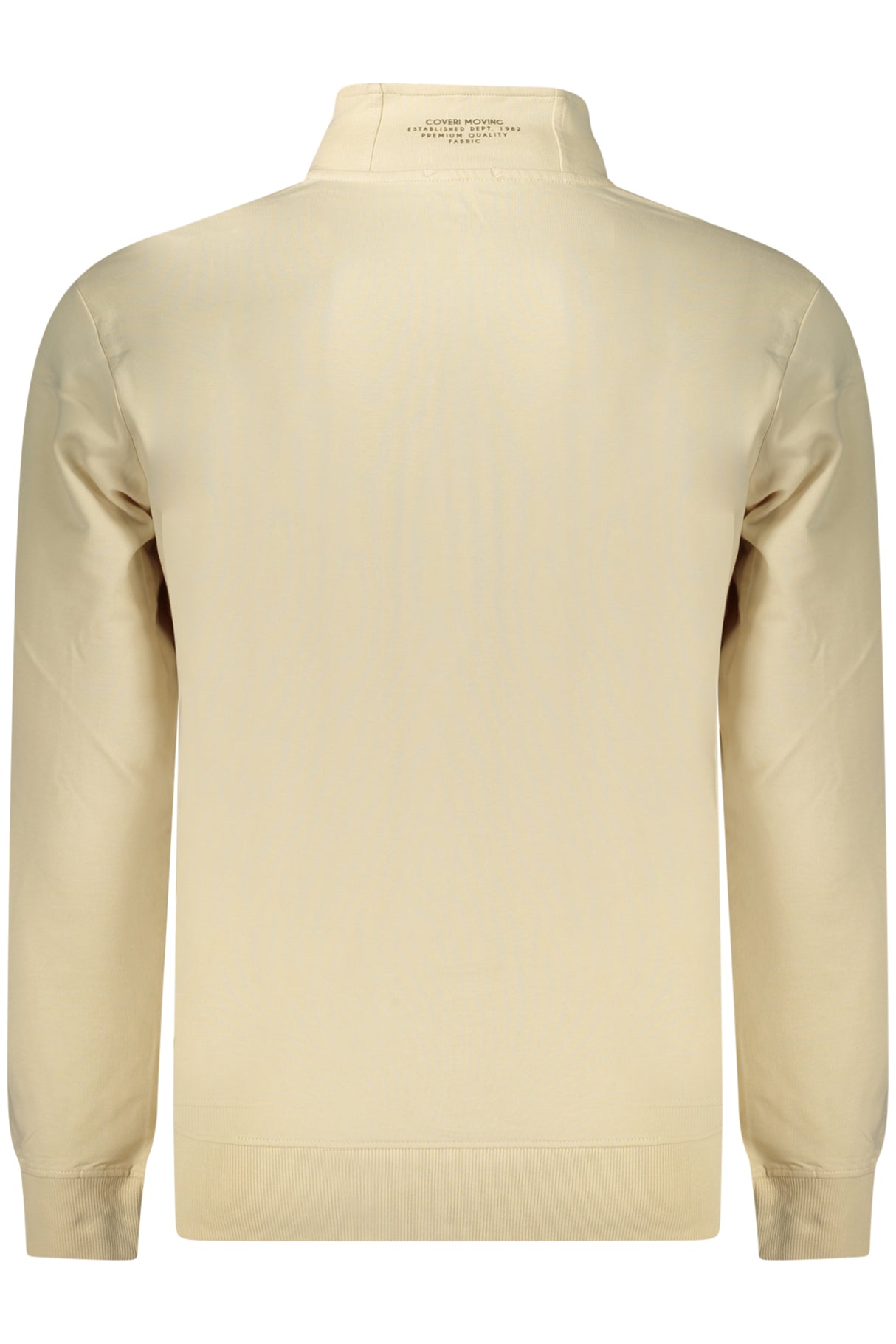 COVERI MOVING MEN'S BEIGE ZIP-UP SWEATSHIRT
