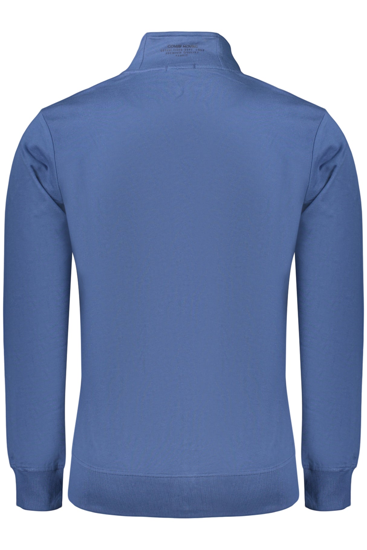 COVERI MOVING MEN'S BLUE ZIP-UP SWEATSHIRT