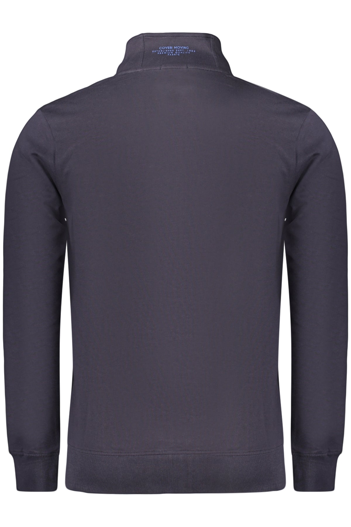 COVERI MOVING MEN'S BLUE ZIP-UP SWEATSHIRT