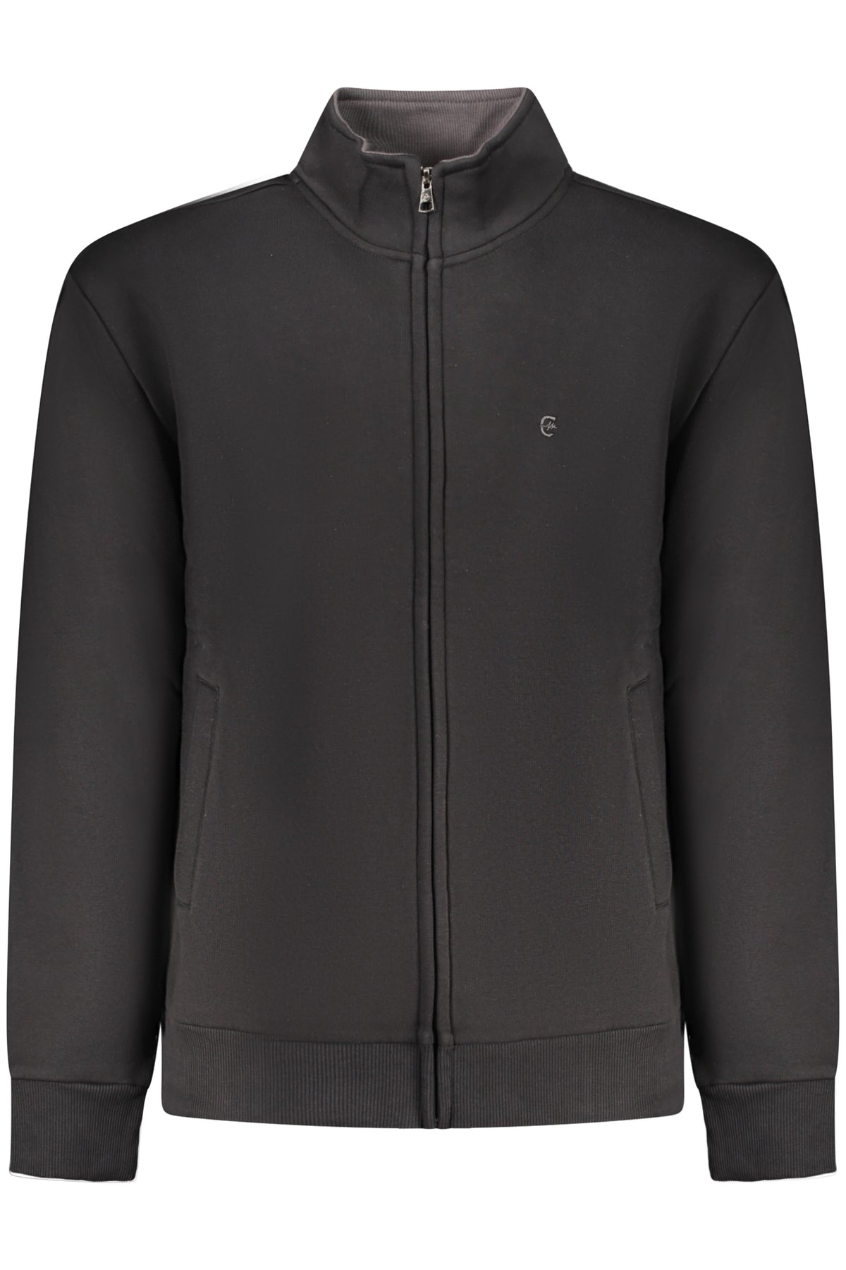 COVERI MOVING MEN'S BLACK ZIP-UP SWEATSHIRT