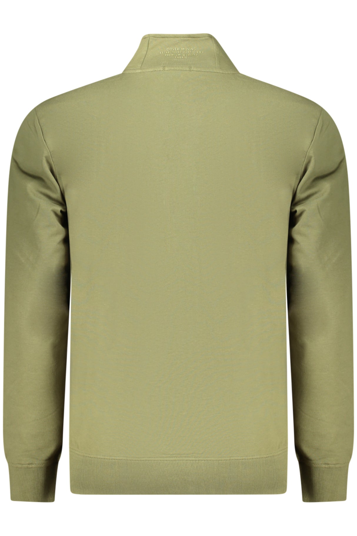 COVERI MOVING MEN'S ZIP-UP SWEATSHIRT GREEN