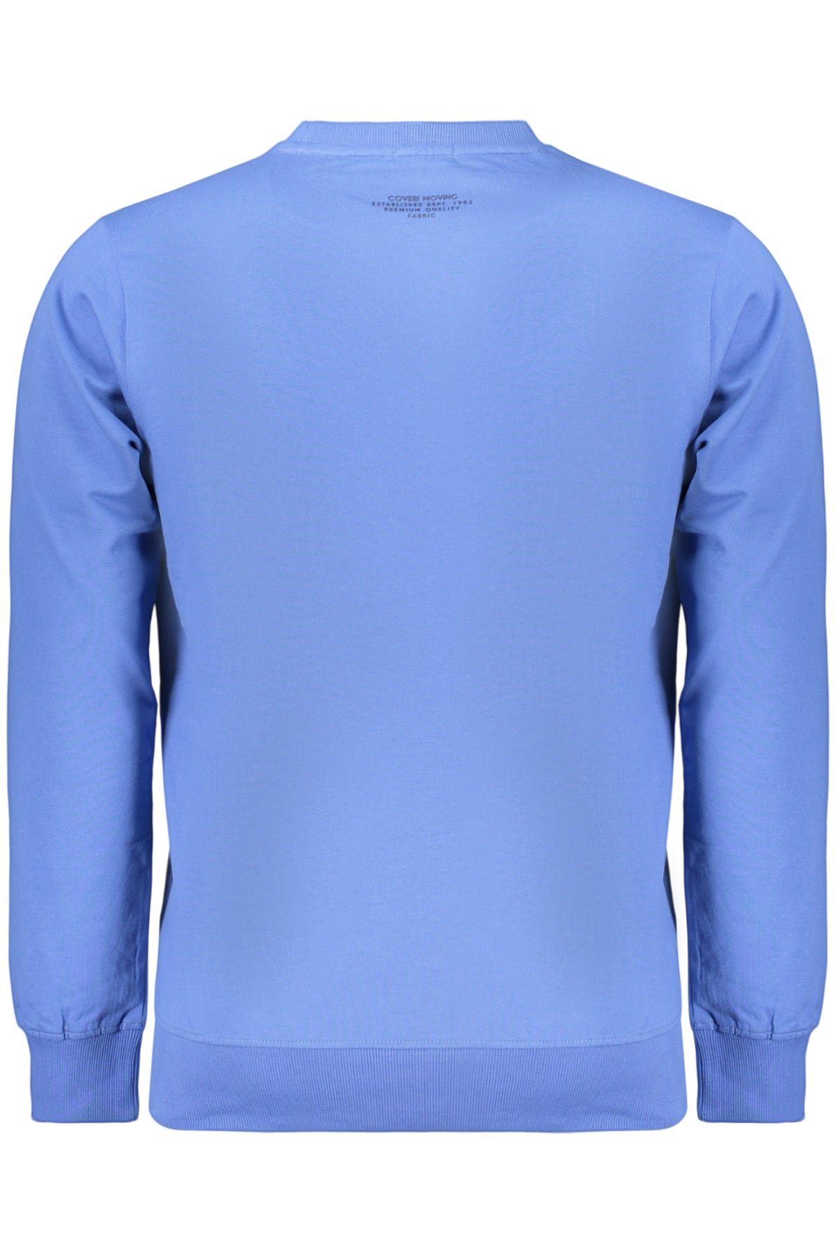 COVERI MOVING MEN'S BLUE ZIP-LESS SWEATSHIRT