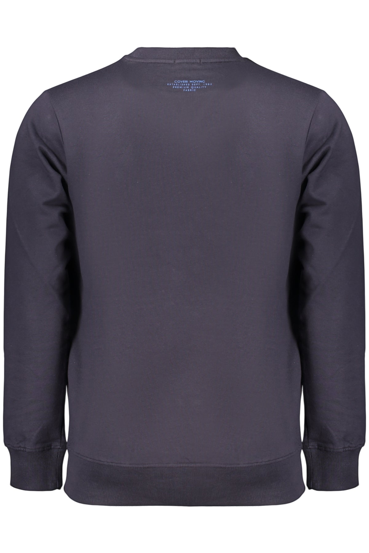 COVERI MOVING MEN'S BLUE ZIP-LESS SWEATSHIRT