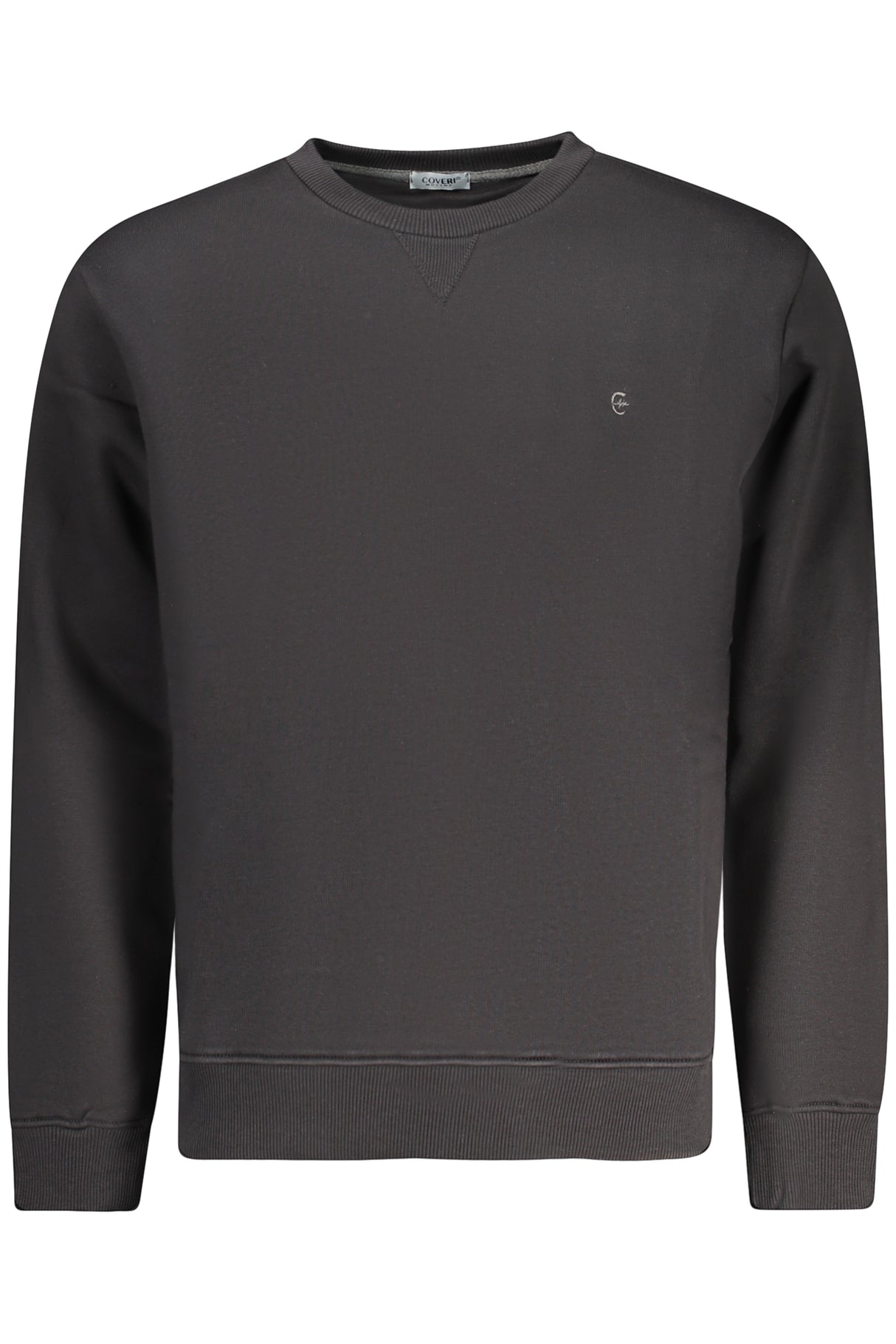 COVERI MOVING MEN'S BLACK ZIP-UP SWEATSHIRT