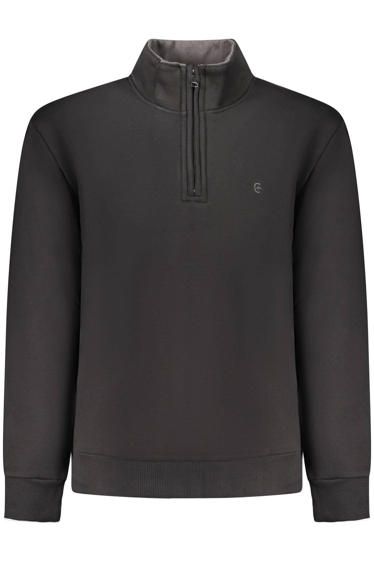 COVERI MOVING MEN'S BLACK ZIP-UP SWEATSHIRT