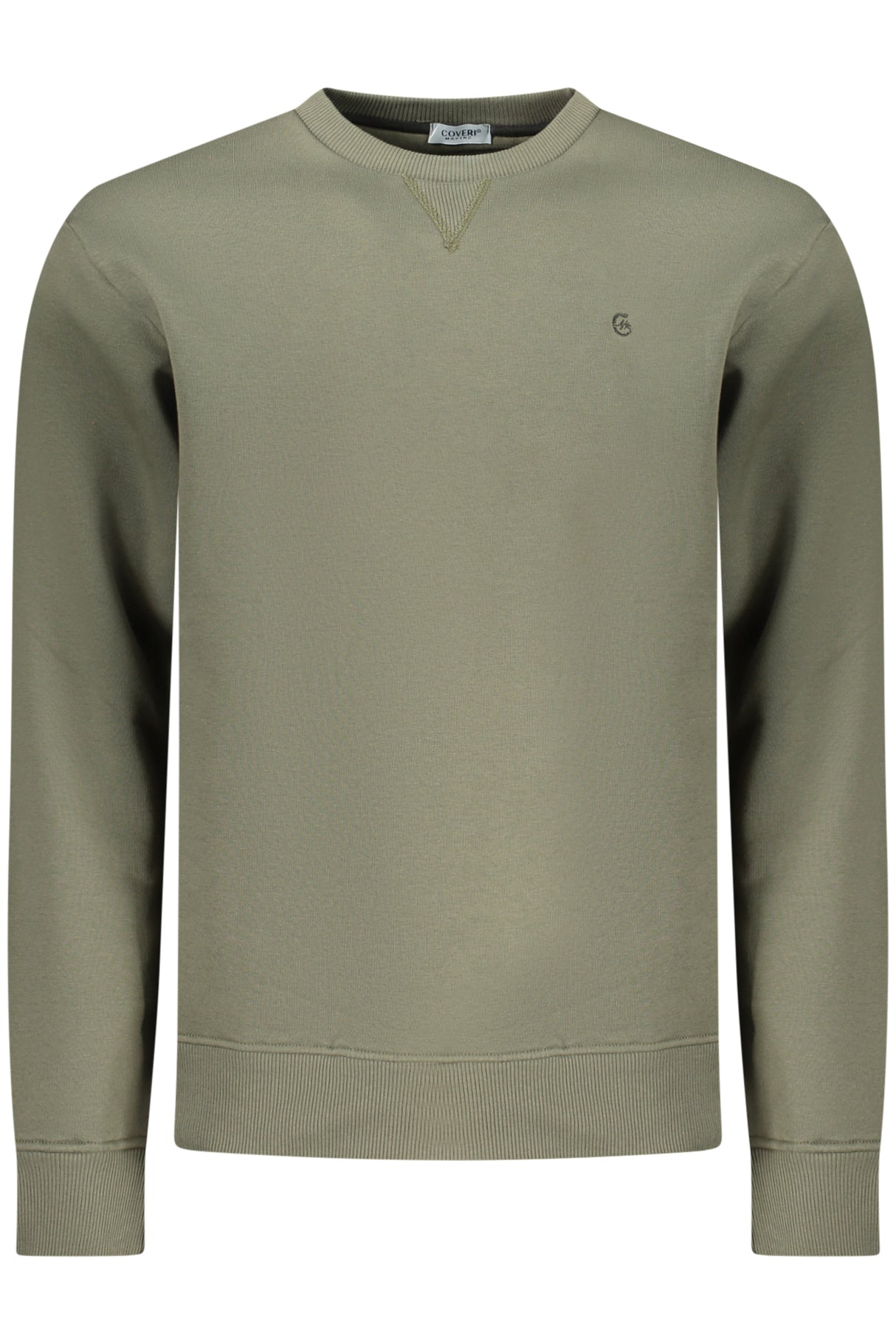 COVERI MOVING MEN'S ZIP-LESS SWEATSHIRT GREEN