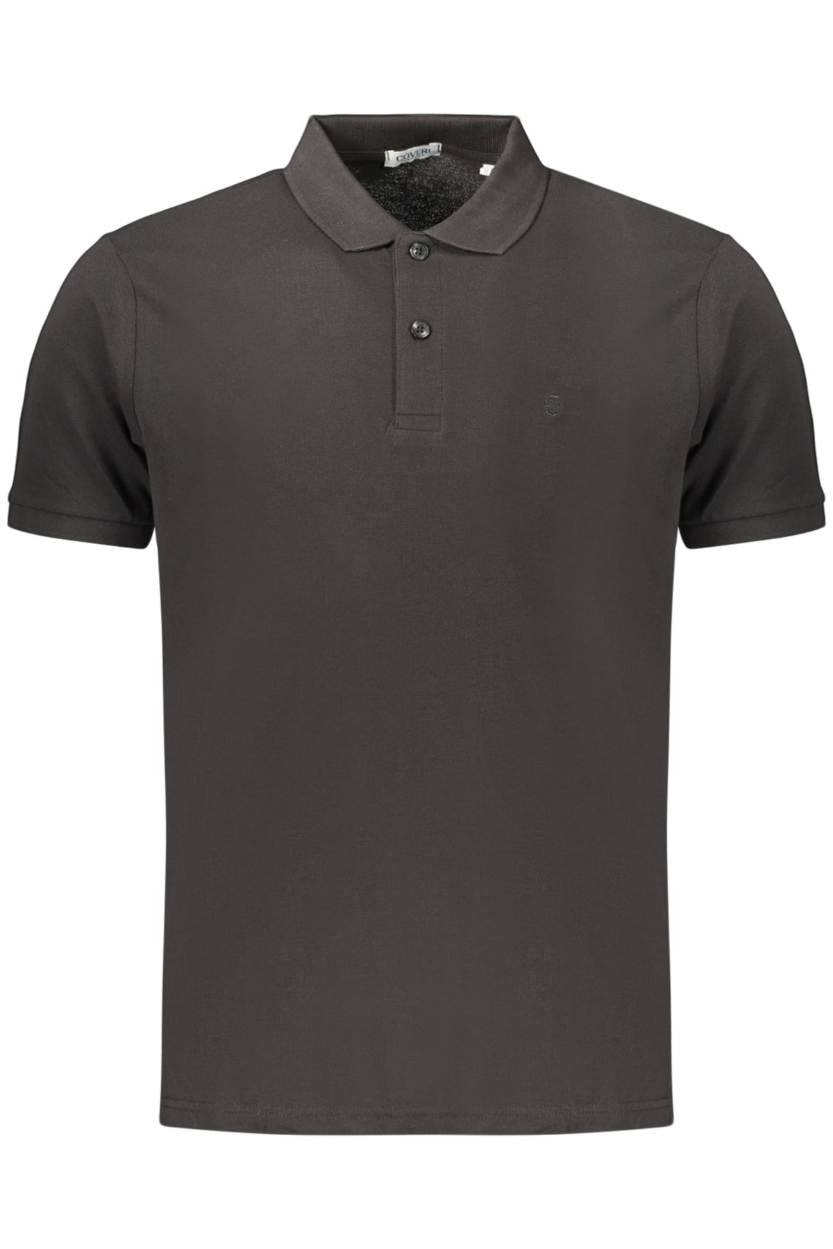 COVERI MOVING MEN'S SHORT-SLEEVE POLO SHIRT BLACK