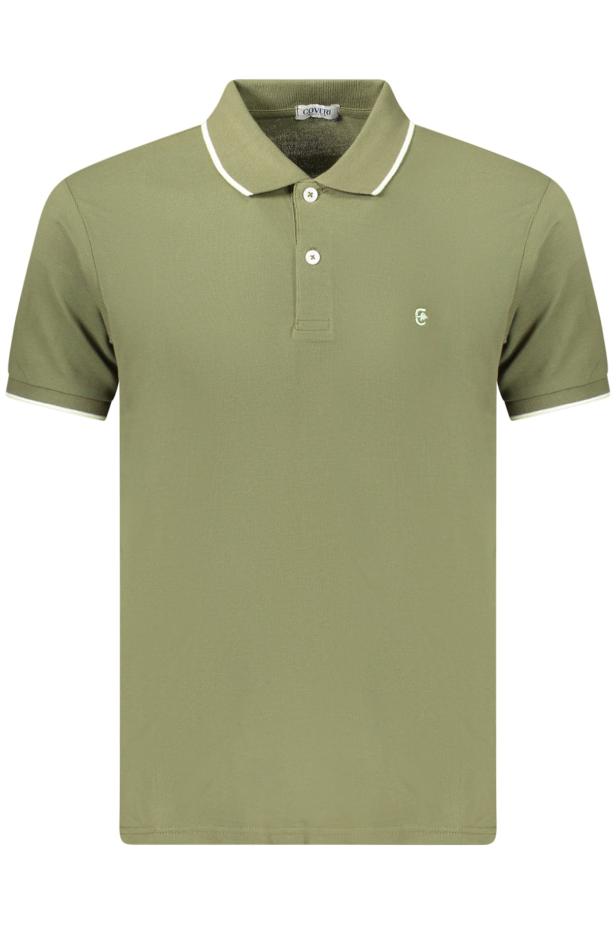 COVERI MOVING MEN'S SHORT-SLEEVE POLO SHIRT, GREEN