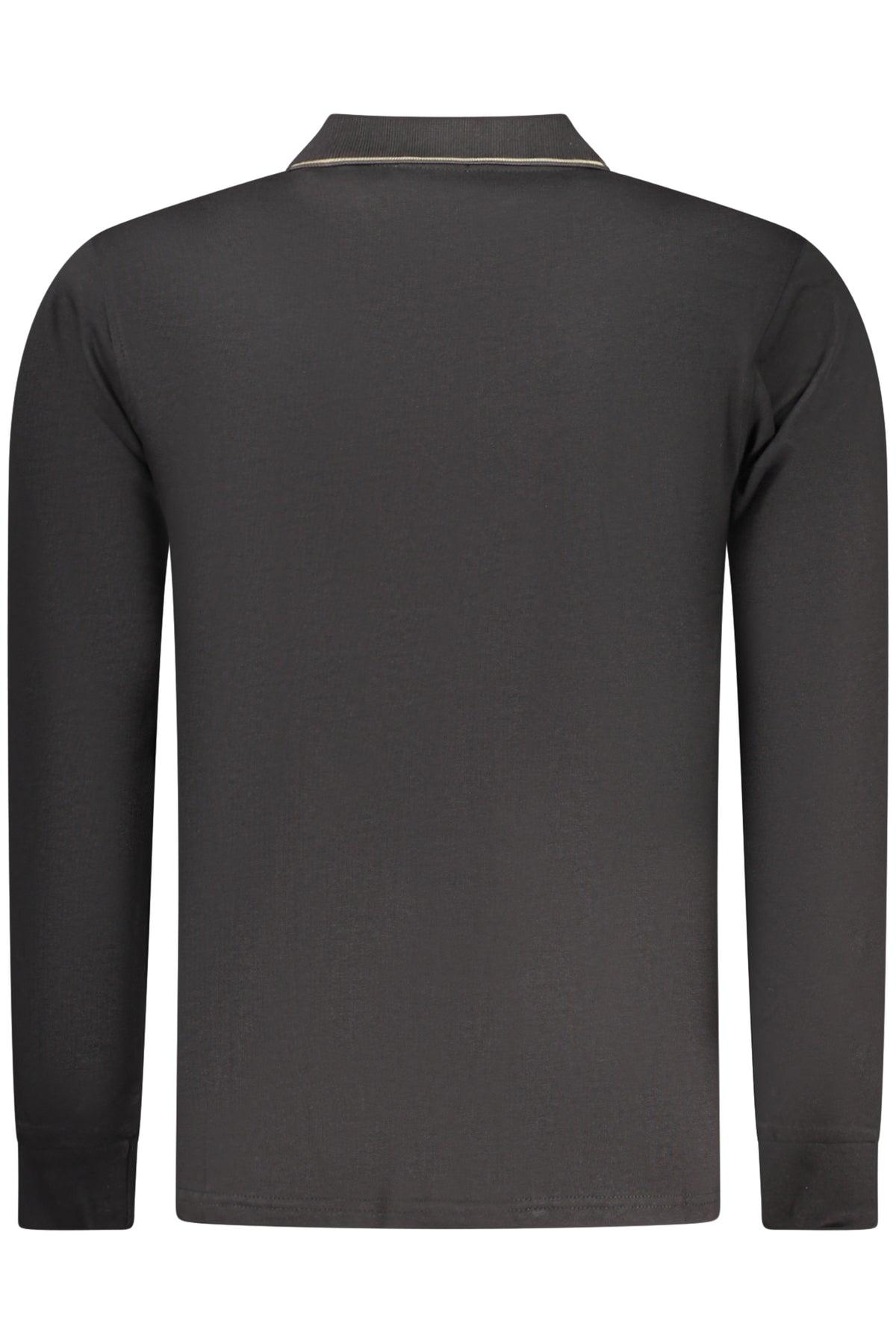 COVERI MOVING MEN'S LONG-SLEEVE POLO SHIRT BLACK