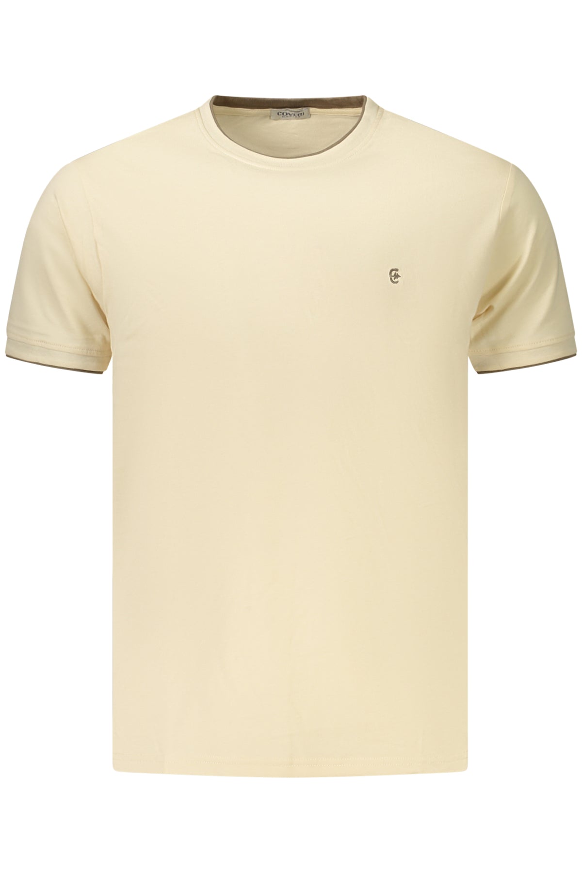 COVERI MOVING MEN'S SHORT-SLEEVE T-SHIRT, BEIGE