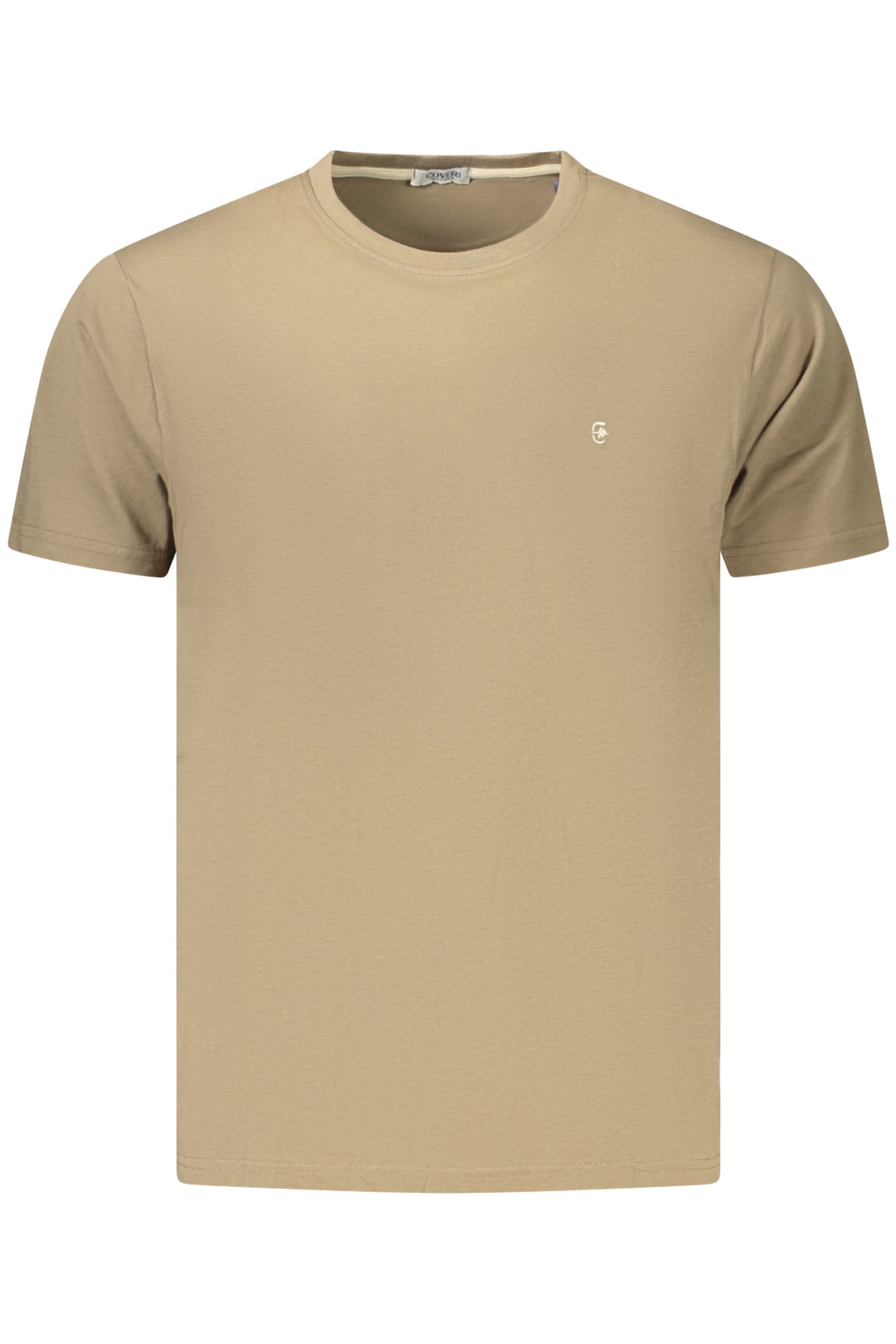 COVERI MOVING MEN'S SHORT-SLEEVE T-SHIRT BROWN
