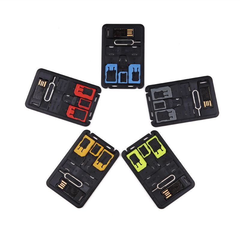 Multi-Function SIM and SD Card Storage Organizer