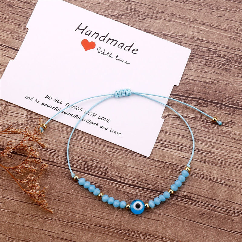 Beaded Adjustable Knitting Bracelet Craft Accessory