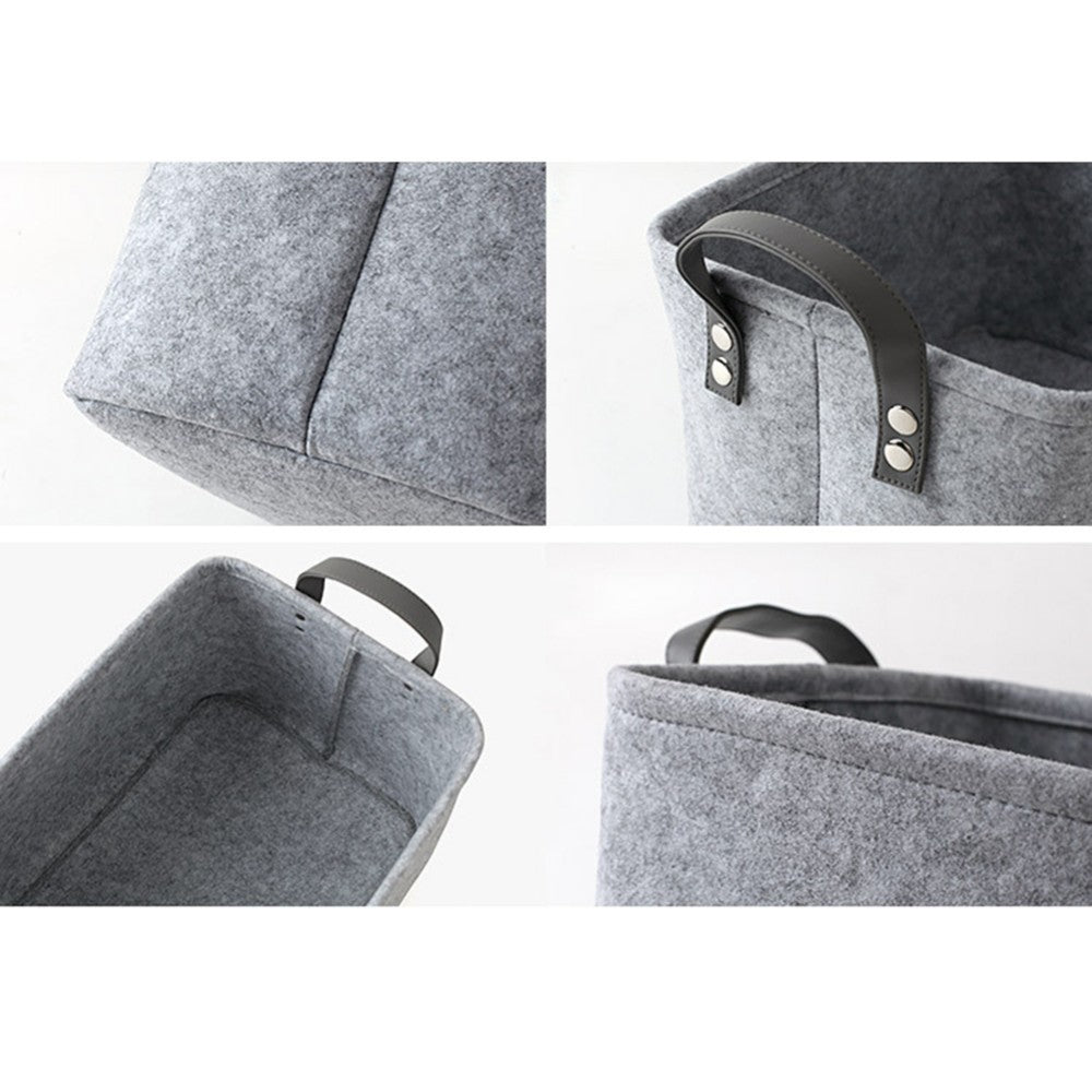 Felt Storage Basket for Laundry and Baby Clothes