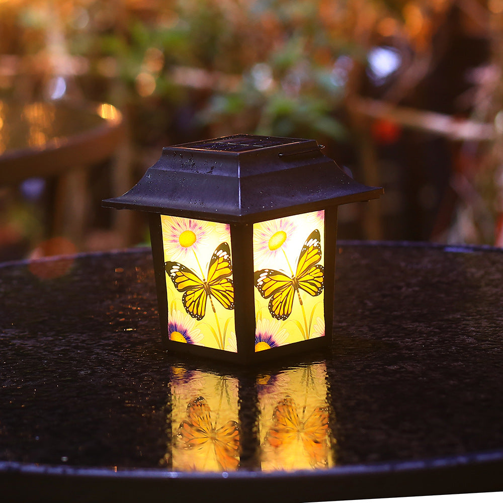 Outdoor LED Solar Starry Sky Lantern for Garden Decor