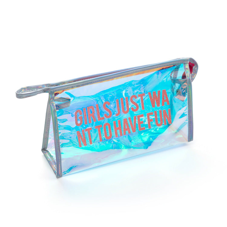 Cute Waterproof Laser Cosmetic Bag for Travel