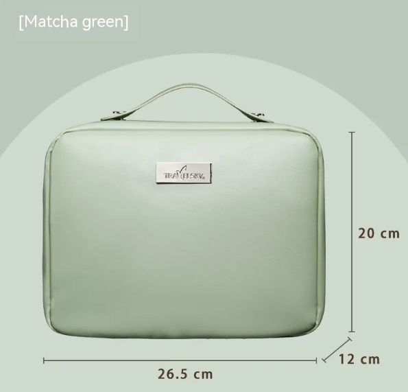 Large Capacity Waterproof PU Cosmetic Bag for Women